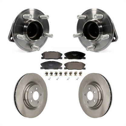 Hub Bearing Assembly Disc Brake Rotors And Pads Front Kit For Dodge Charger
