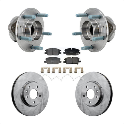 Hub Bearing Assembly Brake Rotor Pad Front Kit For Chevrolet Equinox GMC Terrain