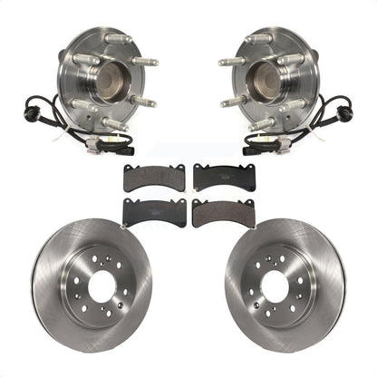 Hub Bearing Brake Rotor Pad Front Kit For GMC Sierra 1500 Chevrolet Silverado XL