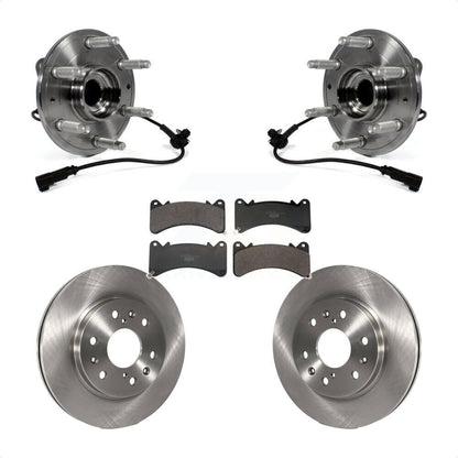 Hub Bearing Brake Rotor Pad Front Kit For GMC Sierra 1500 Chevrolet Silverado XL