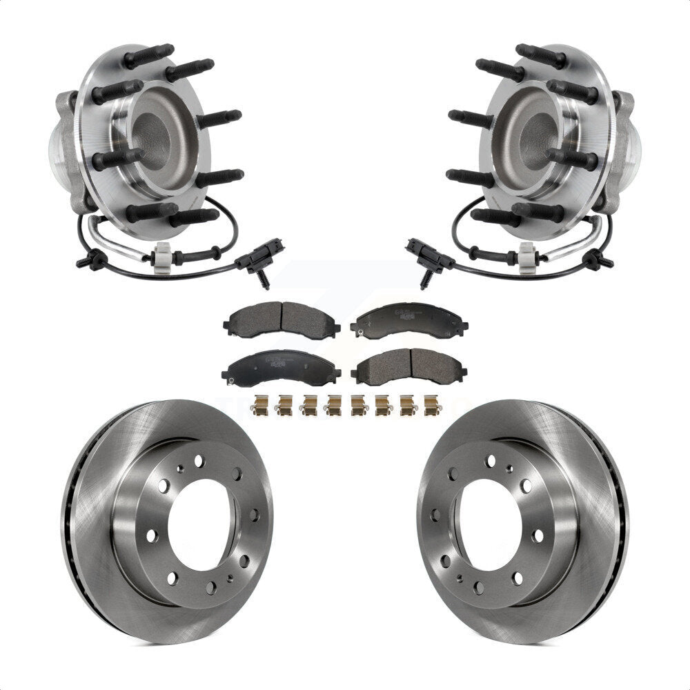 Hub Bearing Disc Brake Rotor Pad Front Kit For GMC Savana 2500 Chevrolet Express