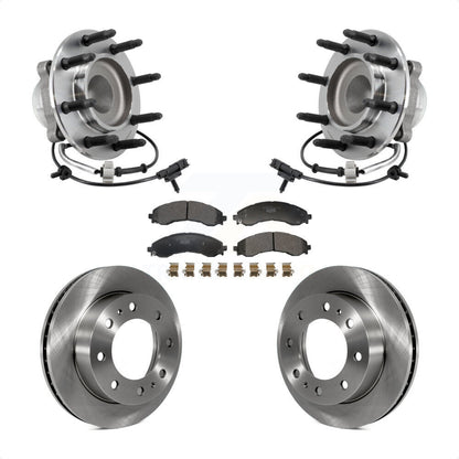Hub Bearing Disc Brake Rotor Pad Front Kit For GMC Savana 2500 Chevrolet Express