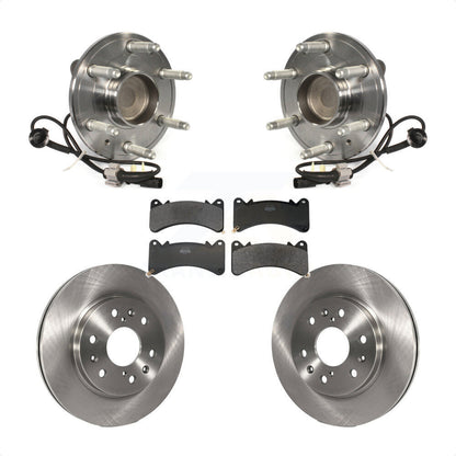 Hub Bearing Brake Rotor Pad Front Kit For GMC Sierra 1500 Chevrolet Silverado XL