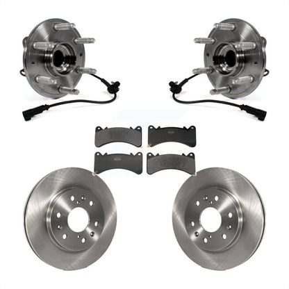 Hub Bearing Brake Rotor Pad Front Kit For GMC Sierra 1500 Chevrolet Silverado XL