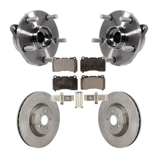 Hub Bearing Assembly Brake Rotor & Pad Front Kit For 2004 Subaru Impreza WRX STI