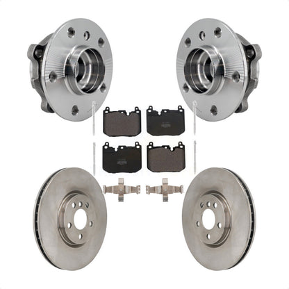 Hub Bearing Disc Brake Rotor & Pads Front Kit For Mini Cooper Countryman Clubman