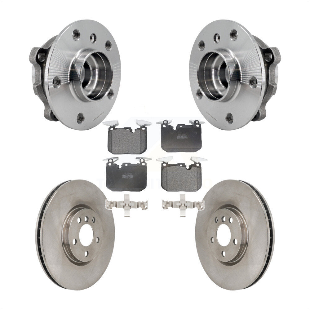 Hub Bearing Brake Rotor & Pads Front Kit For 20-22 Mini Cooper John Works