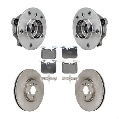 Hub Bearing Brake Rotor & Pads Front Kit For 20-22 Mini Cooper John Works