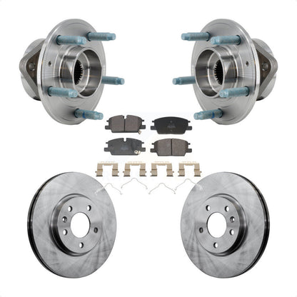 Hub Bearing Assembly Brake Rotor Pad Front Kit For Chevrolet Equinox GMC Terrain