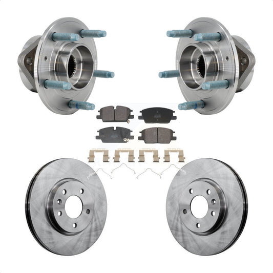 Hub Bearing Assembly Brake Rotor Pad Front Kit For Chevrolet Equinox GMC Terrain