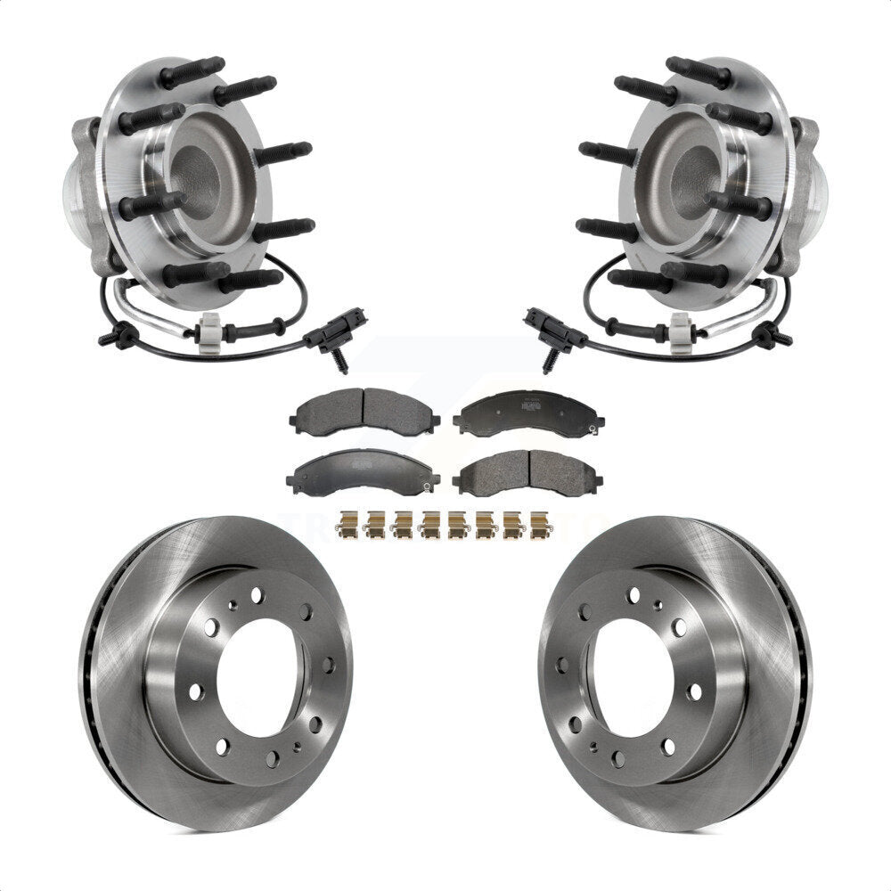 Hub Bearing Disc Brake Rotor Pad Front Kit For GMC Savana 2500 Chevrolet Express