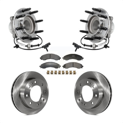 Hub Bearing Disc Brake Rotor Pad Front Kit For GMC Savana 2500 Chevrolet Express