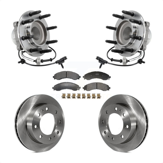 Hub Bearing Disc Brake Rotor Pad Front Kit For GMC Savana 2500 Chevrolet Express