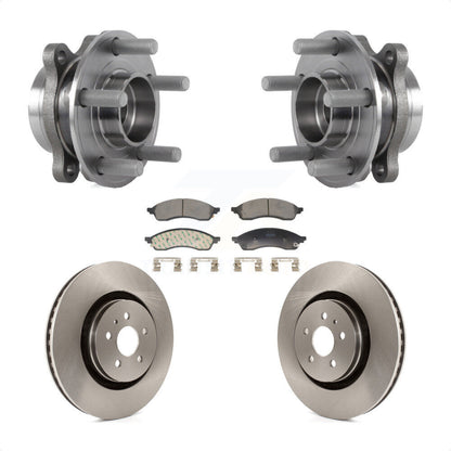 Hub Bearing Assembly Disc Brake Rotors And Pads Front Kit For Lincoln Nautilus