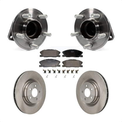 Hub Bearing Assembly Disc Brake Rotors And Pads Front Kit For Dodge Charger