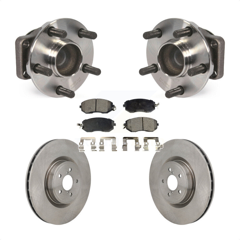 Hub Bearing Brake Rotor & Pad Front Kit For Toyota 86 Base GT With Brembo Brakes