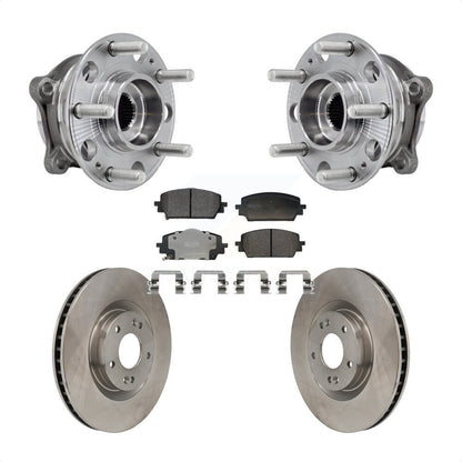 Hub Bearing Disc Brake Rotor Pad Front Kit For Hyundai Santa Fe Kia Sorento Cruz