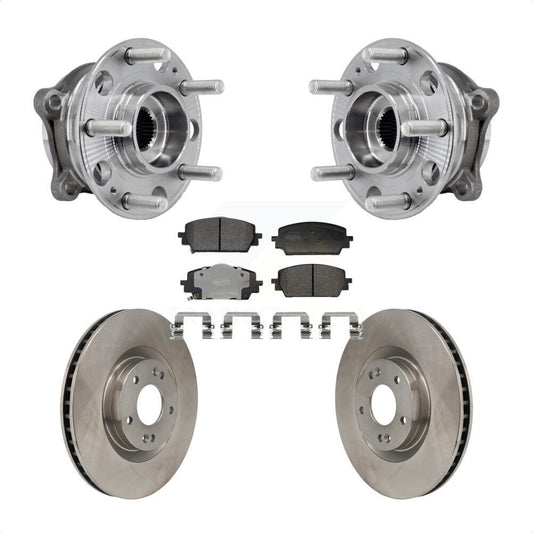 Hub Bearing Disc Brake Rotor Pad Front Kit For Hyundai Santa Fe Kia Sorento Cruz