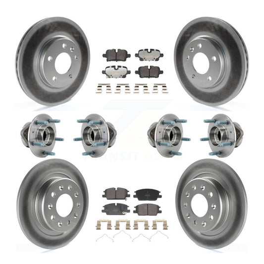Hub Bearing Coat Brake Rotor Pad Front Rear Kit (10Pc) For Chevrolet Equinox GMC