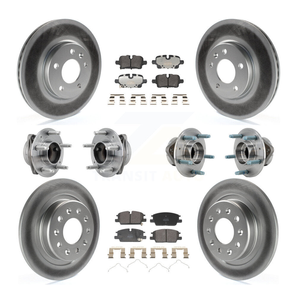 Hub Bearing Coat Brake Rotor Pad Front Rear Kit (10Pc) For Chevrolet Equinox GMC