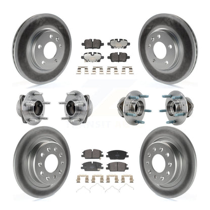 Hub Bearing Coat Brake Rotor Pad Front Rear Kit (10Pc) For Chevrolet Equinox GMC