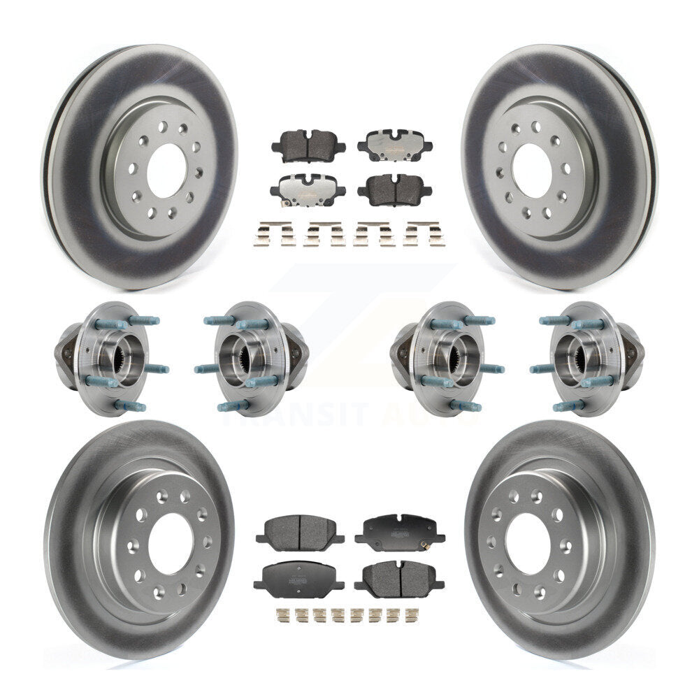 Hub Bearing Coat Brake Rotor Pad Front Rear Kit (10Pc) For Chevrolet Equinox GMC