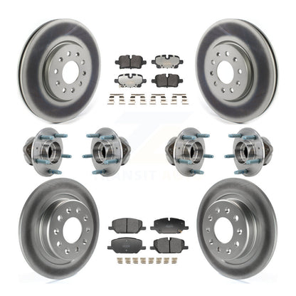 Hub Bearing Coat Brake Rotor Pad Front Rear Kit (10Pc) For Chevrolet Equinox GMC