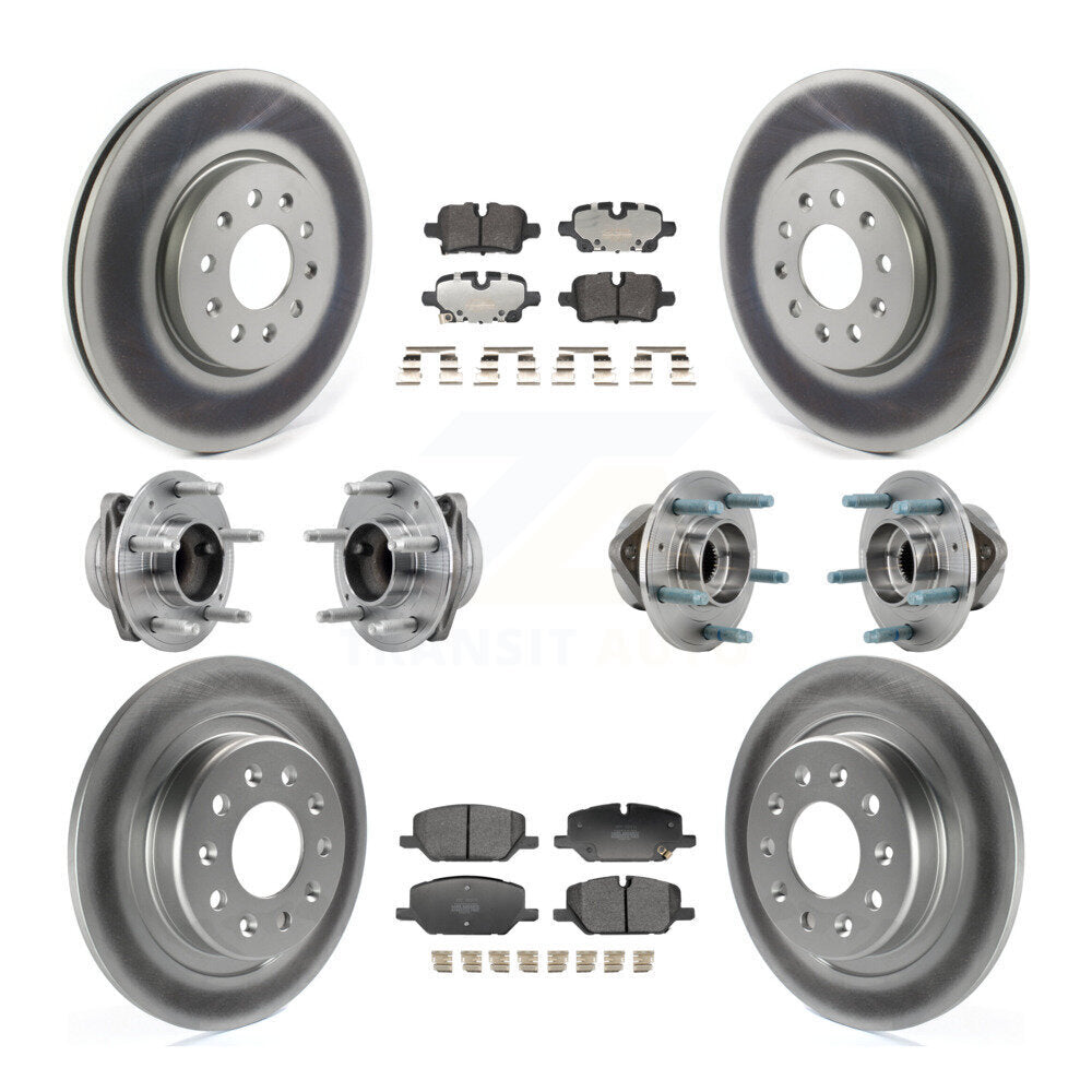 Hub Bearing Coat Brake Rotor Pad Front Rear Kit (10Pc) For Chevrolet Equinox GMC