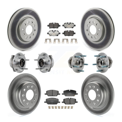 Hub Bearing Coat Brake Rotor Pad Front Rear Kit (10Pc) For Chevrolet Equinox GMC