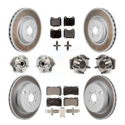 Hub Bearing Coat Brake Rotor Pads Front Rear Kit (10Pc) For Subaru BRZ Toyota 86