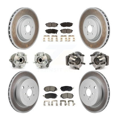 Hub Bearing Coat Brake Rotor Pads Front Rear Kit (10Pc) For 19 Toyota 86 Base/GT