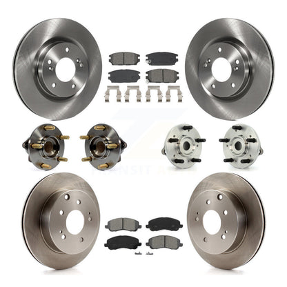 Hub Bearing Brake Rotor Pads Front Rear Kit (10Pc) For Mitsubishi Eclipse Galant