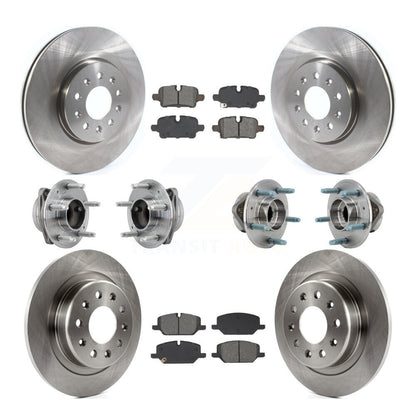 Hub Bearing Brake Rotor Pads Front Rear Kit (10Pc) For Chevrolet Equinox GMC FWD