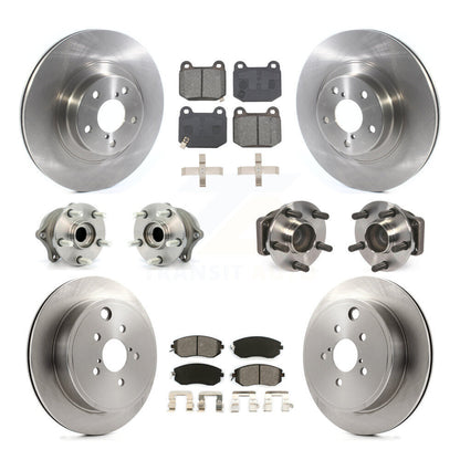 Hub Bearing Brake Rotor Pad Front Rear Kit (10Pc) For Subaru BRZ Limited/Premium