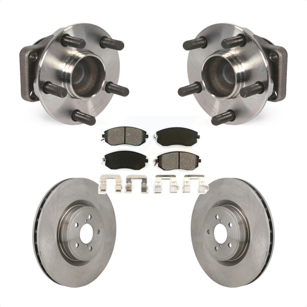 Hub Bearing Brake Rotor & Pad Front Kit For Toyota 86 Base GT With Brembo Brakes