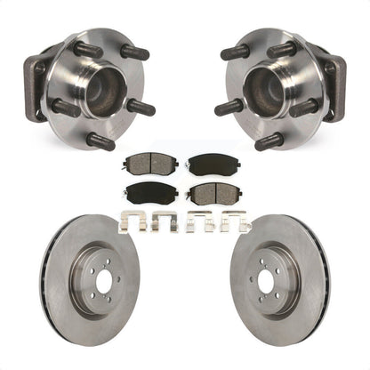 Hub Bearing Brake Rotor & Pad Front Kit For Toyota 86 Base GT With Brembo Brakes