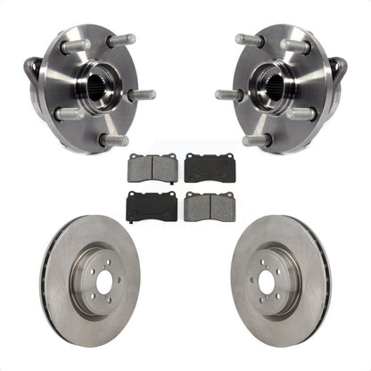 Hub Bearing Assembly Brake Rotor & Pad Front Kit For 2004 Subaru Impreza WRX STI