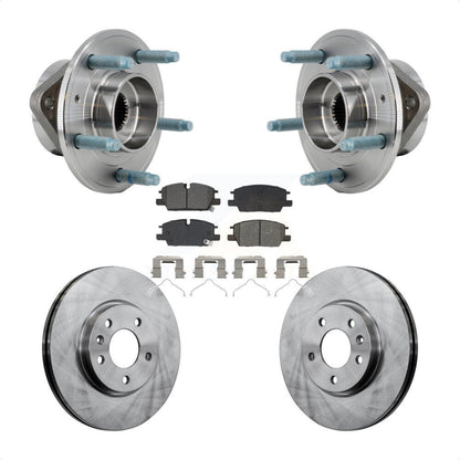 Hub Bearing Assembly Brake Rotor Pad Front Kit For Chevrolet Equinox GMC Terrain