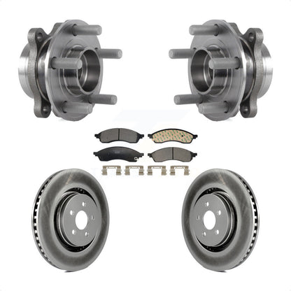 Hub Bearing Assembly Coated Disc Brake Rotor Pads Front Kit For Lincoln Nautilus
