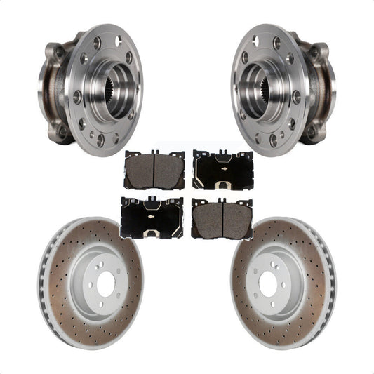 Hub Bearing Coat Brake Rotor Pads Front Kit For Mercedes-Benz C43 AMG GLC43 E450