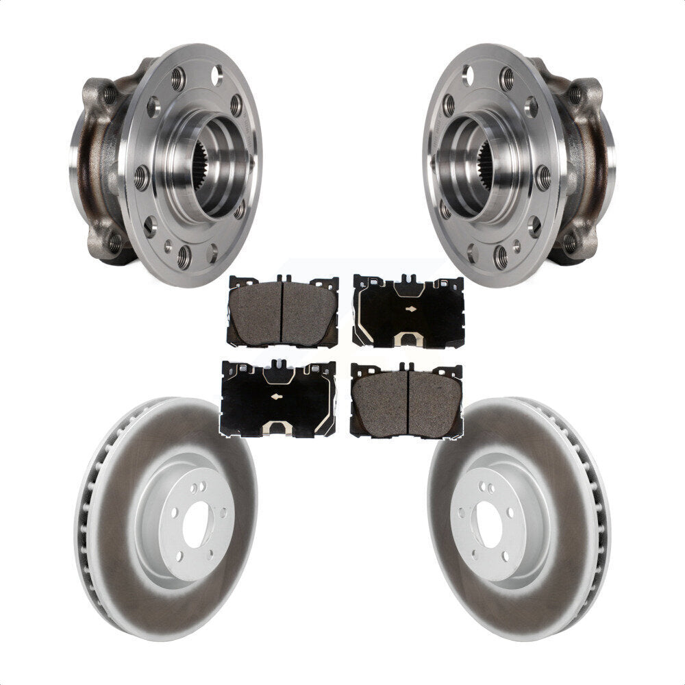 Hub Bearing Coat Brake Rotor Pads Front Kit For Mercedes-Benz C43 AMG GLC43 E450