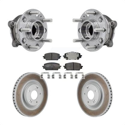 Hub Bearing Coat Brake Rotor Pad Front Kit For Hyundai Santa Fe Kia Sorento Cruz
