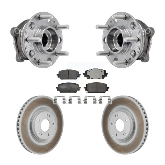 Hub Bearing Coat Brake Rotor Pad Front Kit For Hyundai Santa Fe Kia Sorento Cruz