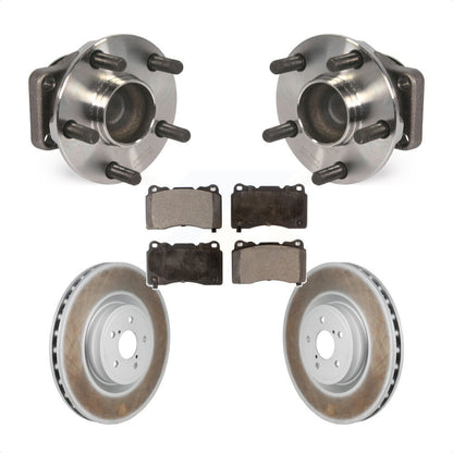 Hub Bearing Assembly Coated Brake Rotor & Pad Front Kit For Subaru BRZ Toyota 86