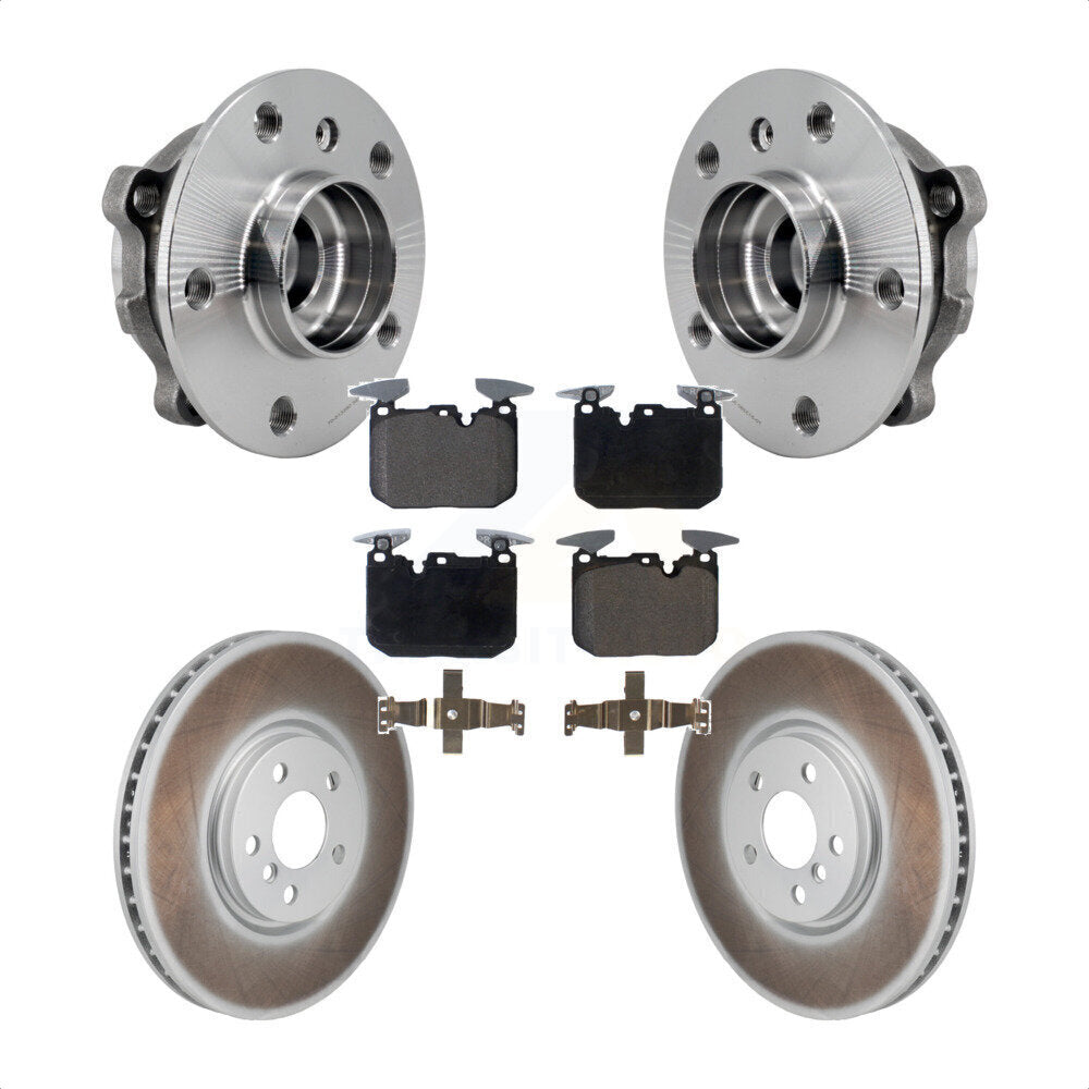 Hub Bearing Coated Brake Rotor & Pad Front Kit For Mini Cooper John Works