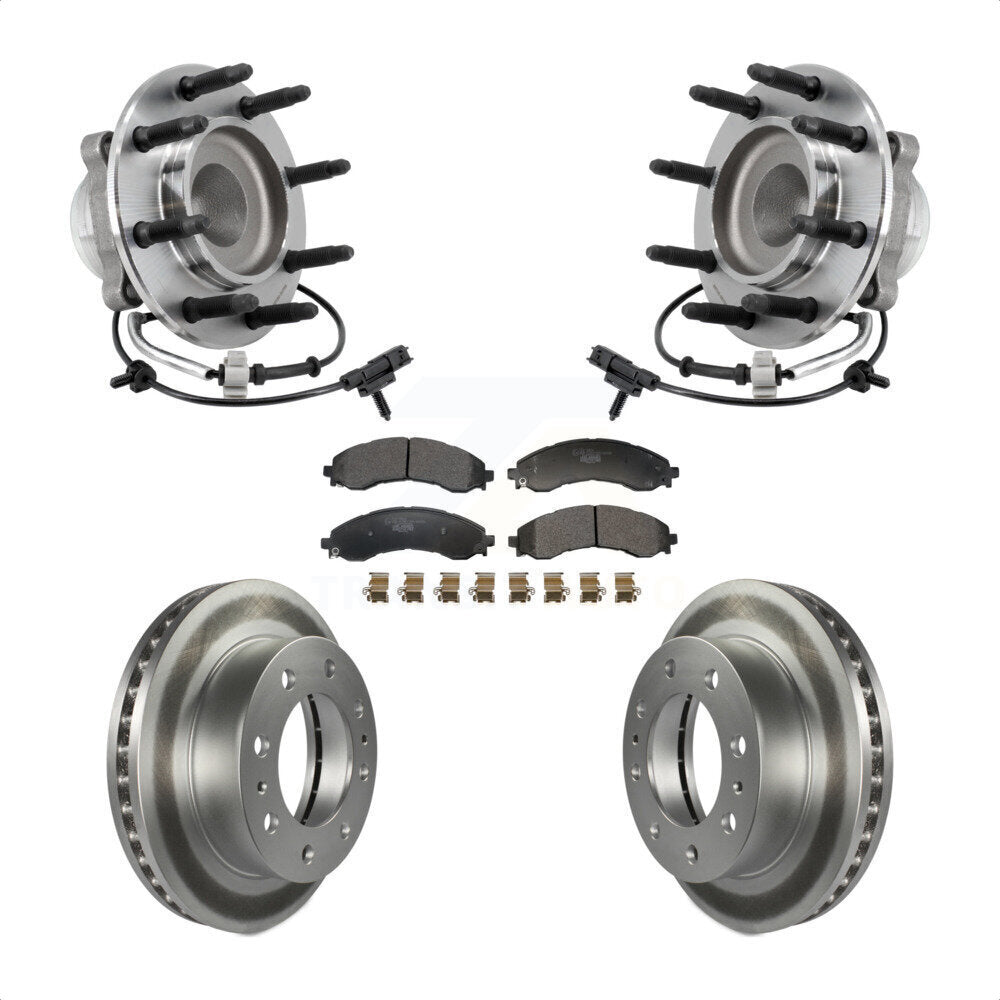 Hub Bearing Coat Brake Rotor Pad Front Kit For GMC Savana 2500 Chevrolet Express