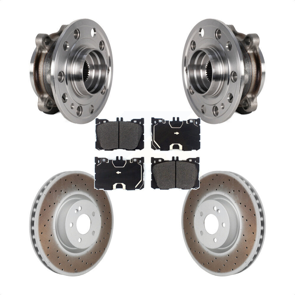 Hub Bearing Coat Brake Rotor Pads Front Kit For Mercedes-Benz C43 AMG GLC43 E450