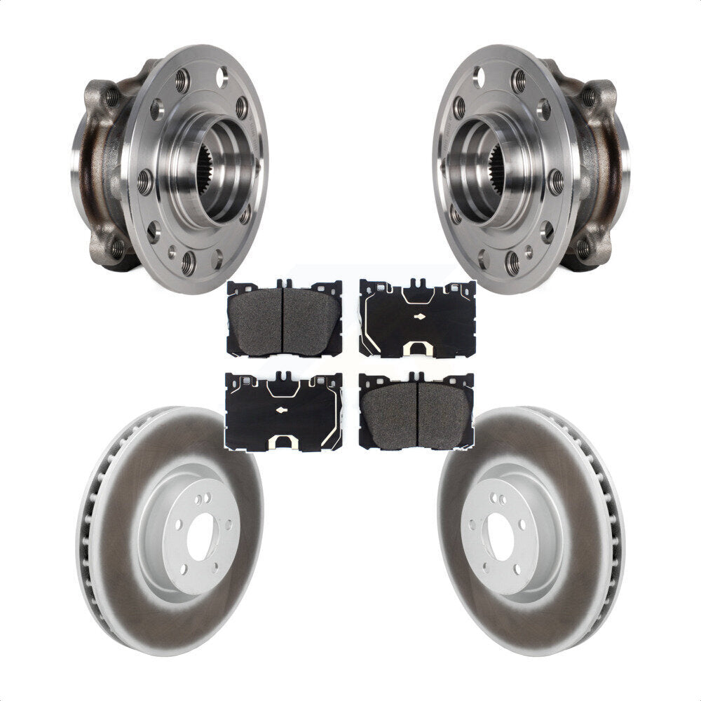 Hub Bearing Coat Brake Rotor Pads Front Kit For Mercedes-Benz C43 AMG GLC43 E450