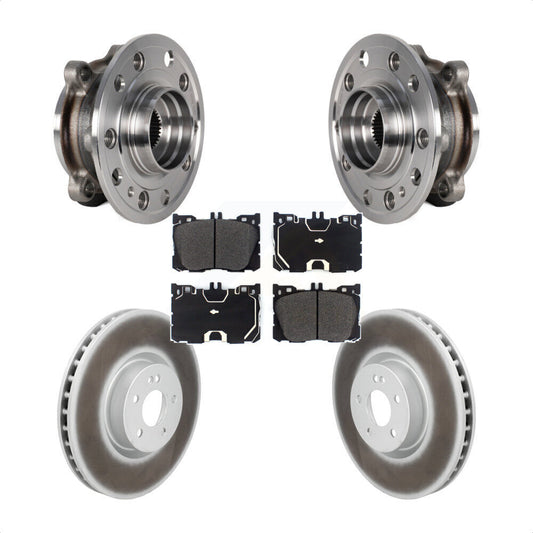 Hub Bearing Coat Brake Rotor Pads Front Kit For Mercedes-Benz C43 AMG GLC43 E450
