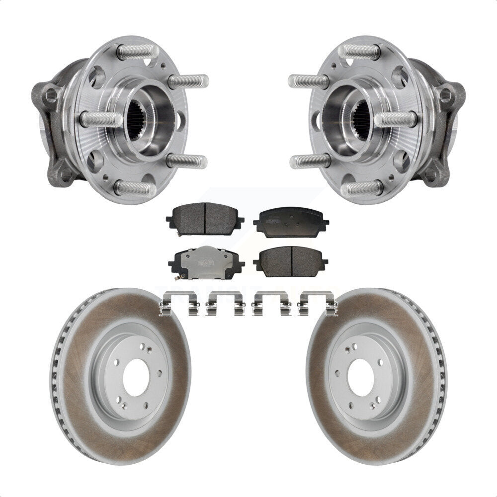 Hub Bearing Coat Brake Rotor Pad Front Kit For Hyundai Santa Fe Kia Sorento Cruz